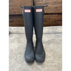Women's Hunter Original Tall Rubber Rain Boots, Navy